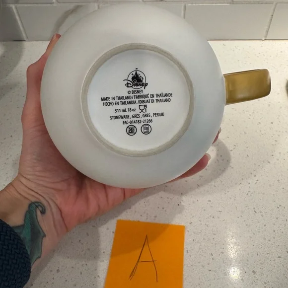 Disney Home White, Gold, Blue Whimsical Mug Mickey Mouse Ears Icon Enjoy” (A) - Picture 7 of 10